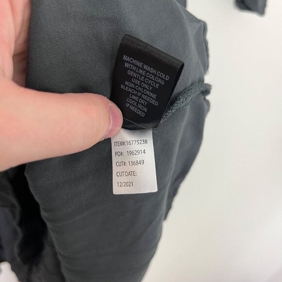 Torrid Mini Challis Lace Up Long Sleeve Shirt Dress Grey Women’s Size 0 / L - Picture 11 of 11